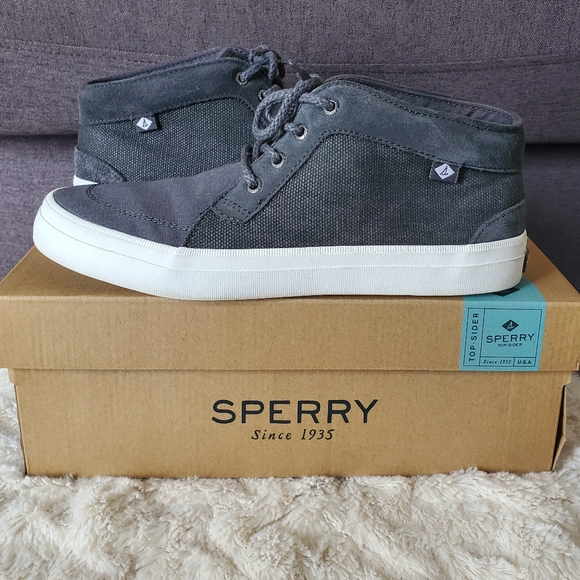 Sperry Crest Knoll Canvas Grey Shoes - Picture 4 of 10